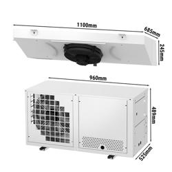 Commercial Remote Split System Refrigeration Pack - max. for 15 m³ - IP rating IP 51 - 559W