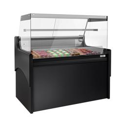 Vetrina refrigerata carne - 1280 mm e 1 ripiano