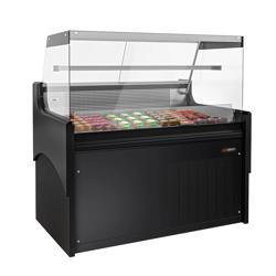 Vetrina refrigerata carne - 1280 mm e 1 ripiano
