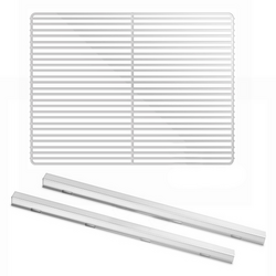 Roestvrijstalen rails - 530mm - GN 1/1 met geplastificeerd draagrooster - GN 1/1 - 325x530mm