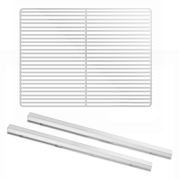 Roestvrijstalen rails - 530mm - GN 1/1 met geplastificeerd draagrooster - GN 1/1 - 325x530mm