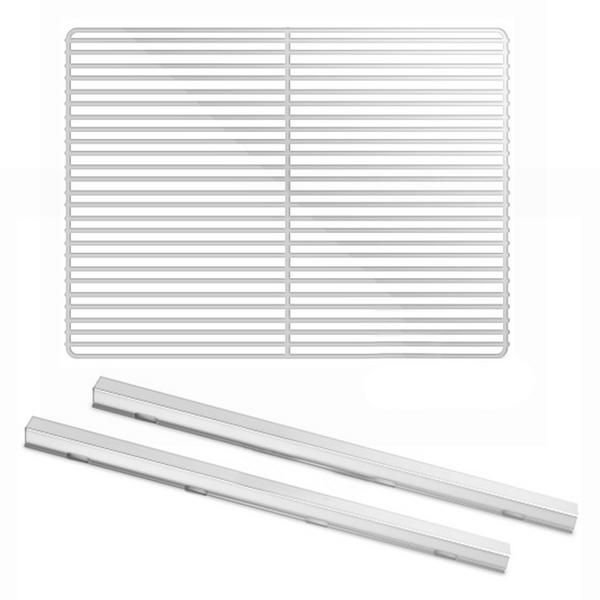 Vodilice od nehrđajućeg čelika - 530 mm - GN 1/1 sa plastificiranim nosivim rešetkama - GN 1/1 - 325x530 mm