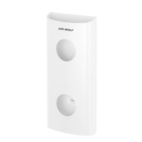 AIR-WOLF - Hijyenik Poşet Dispenseri - 25 poşet-Paslanmaz Çelik-Beyaz
