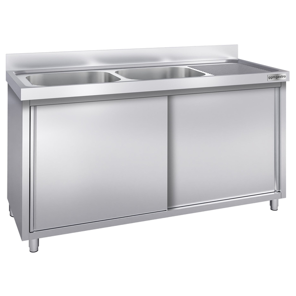 Szafka pod zlewozmywak PREMIUM- 2000x700 mm - z 2 zlewami po lewej stronie