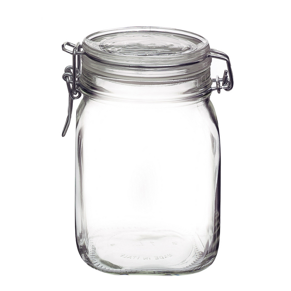 (6 stuks) Voorraadpot Bormioli Rocco - DUBLIN - 1 liter - met beugelsluiting