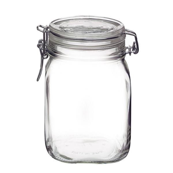 (6 pieces) preserving jar Bormioli Rocco - DUBLIN - 1 liter - with swing top