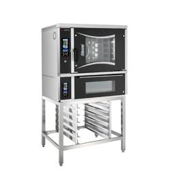 Elektrisk varmluftsugn - Pekskärm - 6x EN 60 x 40 cm - inkl. pizza / däckugn & underhylla