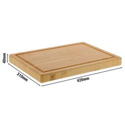 ZWILLING | Oiled Bamboo Chopping Board with Juice Groove – 420×310 mm - Reversible