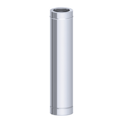 Tubo liso em aço inoxidável 1,0m / Ø250mm