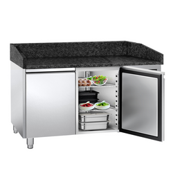Rashladni pult za pripremu pizze PREMIUM - 1500x800 mm - sa 2 vrata 