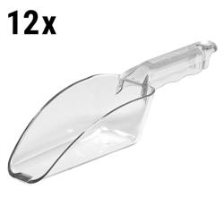 (12 piezas) CAMBRO | Cuchara de policarbonato Camwear® - 340g - transparente