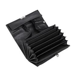 Servitörsplånbok/väska -18.2 x 12 cm - Svart