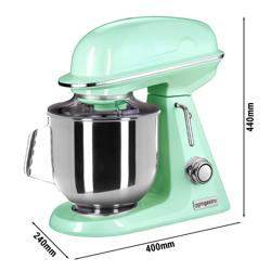 Commercial Planetary Mixer - Stainless Steel Bowl – 7 Litre – 350 W – Dough Hook, Beater, Whisk - Various Colours