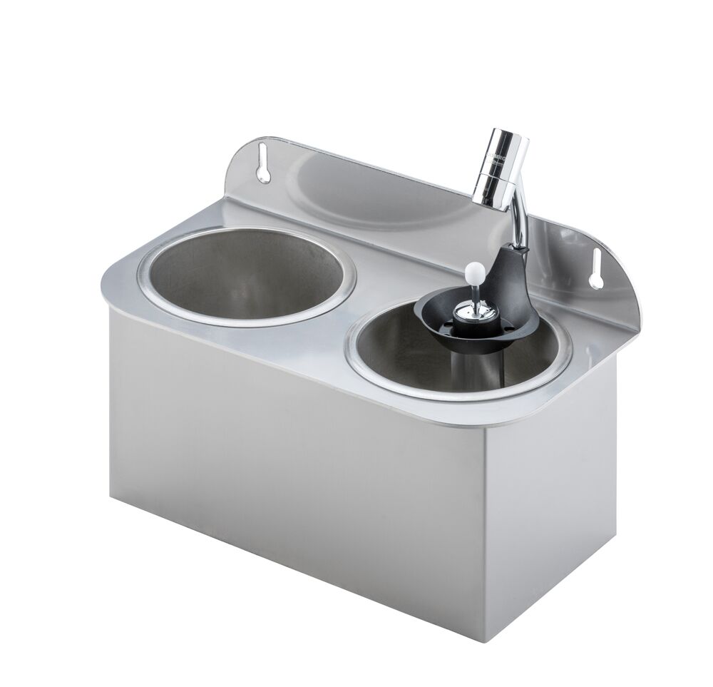 Lave-portionneur 312x161x210mm - avec clapet anti-retour (intégré) - incl. assiette-tamis