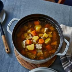 STAUB | LA COCOTTE - Kookpot - Ø 240mm - Gietijzer - Witte truffel