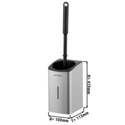 AIR-WOLF | Wall Mounted Toilet Brush Holder – Brushed Stainless Steel