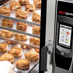 Elektrisch-Combisteamer - Touch - 7-inch touchscreen - 4x GN 1/1 - incl. wassysteem & temperatuurvoeler - incl. koffiebar werkkast