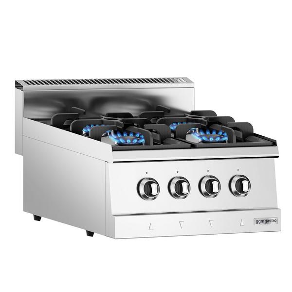 Gasfornuis tafelmodel - GIUSEPPE 600 - 600x600x300mm - 13,1 kW - 4 pits