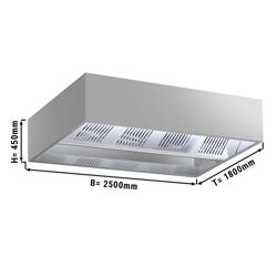 Hotte de plafond à induction - 2500 mm - sans moteur - avec filtre