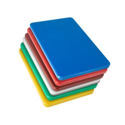 (6 stuks) Snijplank-set - 250x400mm - Dikte: 20mm - HACCP-conform - HDPE 500 - Multicolor - Vaatwasmachinebestendig