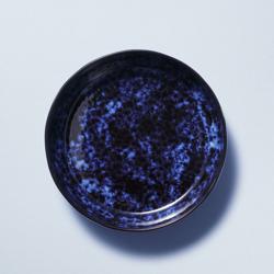 (6 adet) BAMA BLUE - Çukur Tabak Yuvarlak - Steinzeug, Ø220mm, Mavi