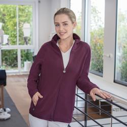 KARLOWSKY | Dames Werkkleding Fleece Jas Warm-Up - Aubergine - maat: XS