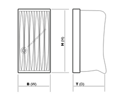Zakfilter - 300x600mm