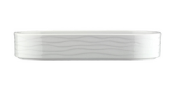 (6 kpl) SEA WAVE – Jälkiruoka-/Salaattikulho – soikea – 160x70 mm – Valkoinen