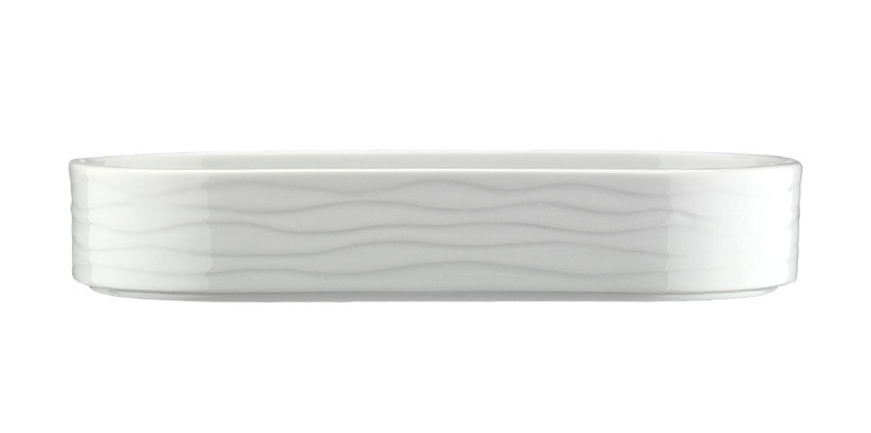 (6 adet) SEA WAVE - Tatlı-/ Salata Kasesi-oval - 160x70 mm - Beyaz    