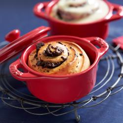 STAUB | CERAMIQUE - طنجرة كوكوت صغيرة - بقطر 100 مم - دائرية - سيراميك - أحمر كرزي