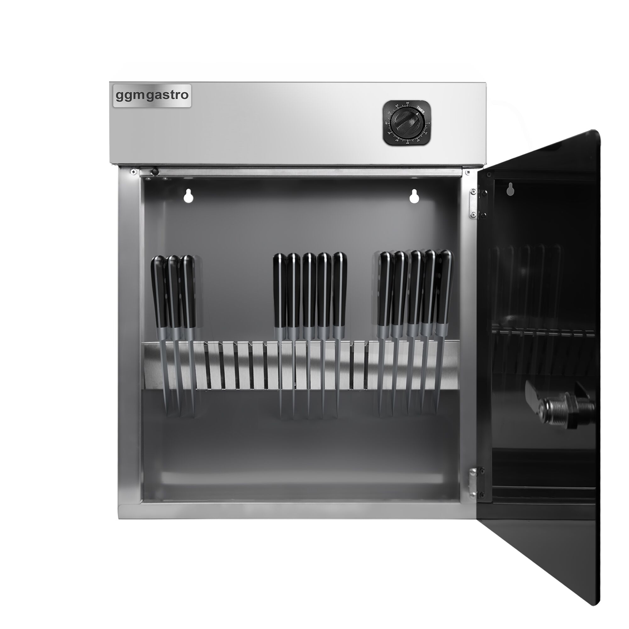 Stérilisateur de couteaux – pour 10 couteaux – 15 watts – minuterie jusqu’à 60 min