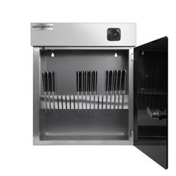 Stérilisateur de couteaux – pour 10 couteaux – 15 watts – minuterie jusqu’à 60 min