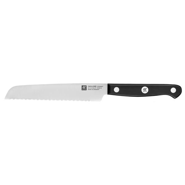 (1 piece) ZWILLING | GOURMET Utility Knife Serrated – 13 cm Blade - For Bread, Tomatoes & More