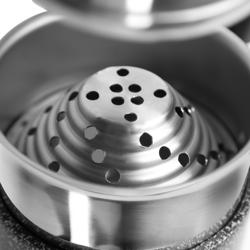 Commercial Manual Citrus Juicer - with Drip Tray - Ergonomic Handle(s) - Black - Stainless Steel