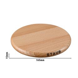 STAUB | SPÉCIALITÉS - Sous-verre magnétique - Ø 160mm - Marron - Hêtre