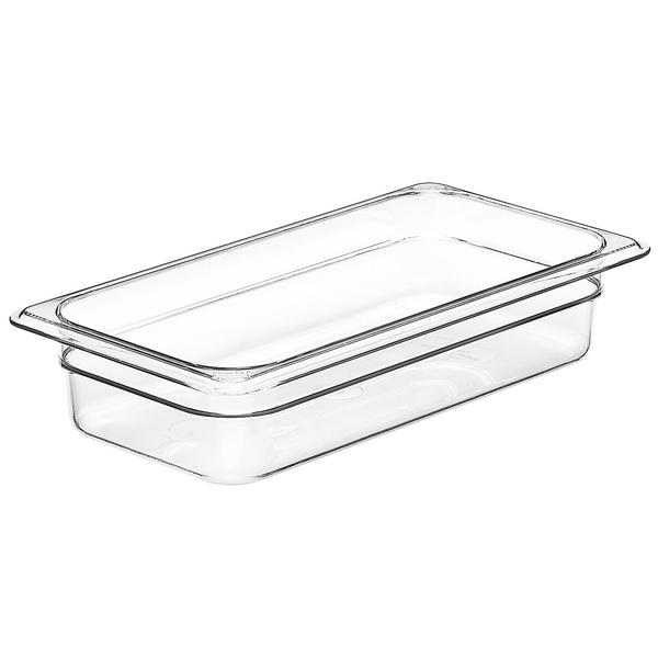 (6 kpl) CAMBRO | CAMWEAR® - Polykarbonaatti GN-säiliö 1/3 - Kirkas - Syvyys 65 mm	