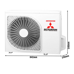 MITSUBISHI | Airconditioning - voor éénpersoonskamers tot 31 m²