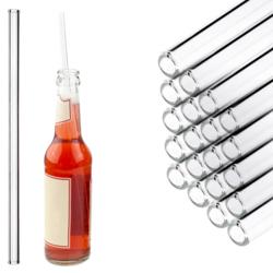 (50 pieces | Clearance) Reusable Glass Straws – Straight - 300 mm - Clear - Ø9 mm - Ultra‑Robust Specialty Glass - Dishwasher‑Safe - No Brush - BPA‑Free - Made in Germany