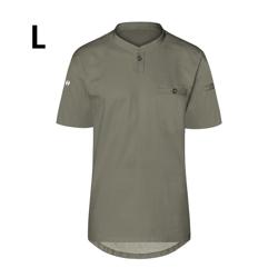 (6 pièces) KARLOWSKY | Chemise de travail manches courtes homme Performance - Sauge - Taille : L