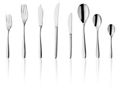 (12 pieces) Aleria Dinner Knife Set – 13/0 Stainless Steel – 21 cm – Dishwasher Safe