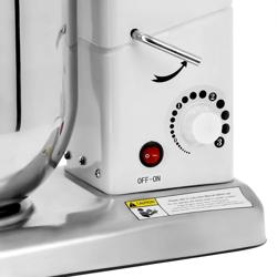 Επαγγελματικό μίξερ ζαχαροπλαστικής - 7 l - 500 W - με 3 εξαρτήματα (γάντζος, σύρμα, φτυάρι) - επιτραπέζιο