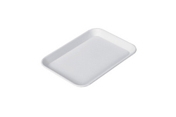 Rechthoekige presentatieplaat - Wit - Eco-Line - 200 x 150 x 15 mm | Display bord | Toonbankschaal | Taartschaal | Toonbankplaat | Vleesschaal | Dienblad | Gebaksbord