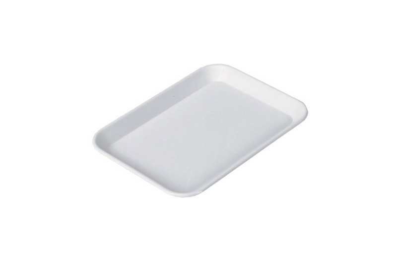 Prostokątna taca prezentacyjna - 200x150x15mm - Biała