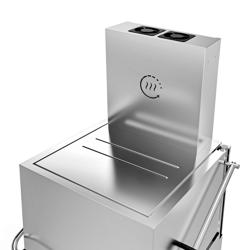 Durchschubspülmaschine - 8,7 kW - mit Wärmerückgewinnung, Reiniger-, Klarspüler- & Laugenpumpe