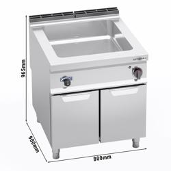 Elektrische bain-marie - 3,2 kW - 2x GN 1/1 & 1x GN 1/3 - met aftapkraan