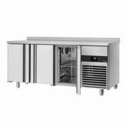 Commercial Refrigerated Worktable PREMIUM - 1860x600 -  3 Doors - Upstand