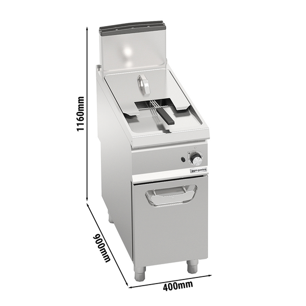 Freidora a gas - 18 litros - 14 kW - Calentamiento indirecto