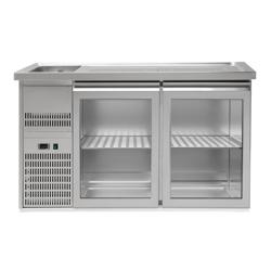 Barkoelkast PREMIUM PLUS - 1550x700mm - 2 glazen deuren