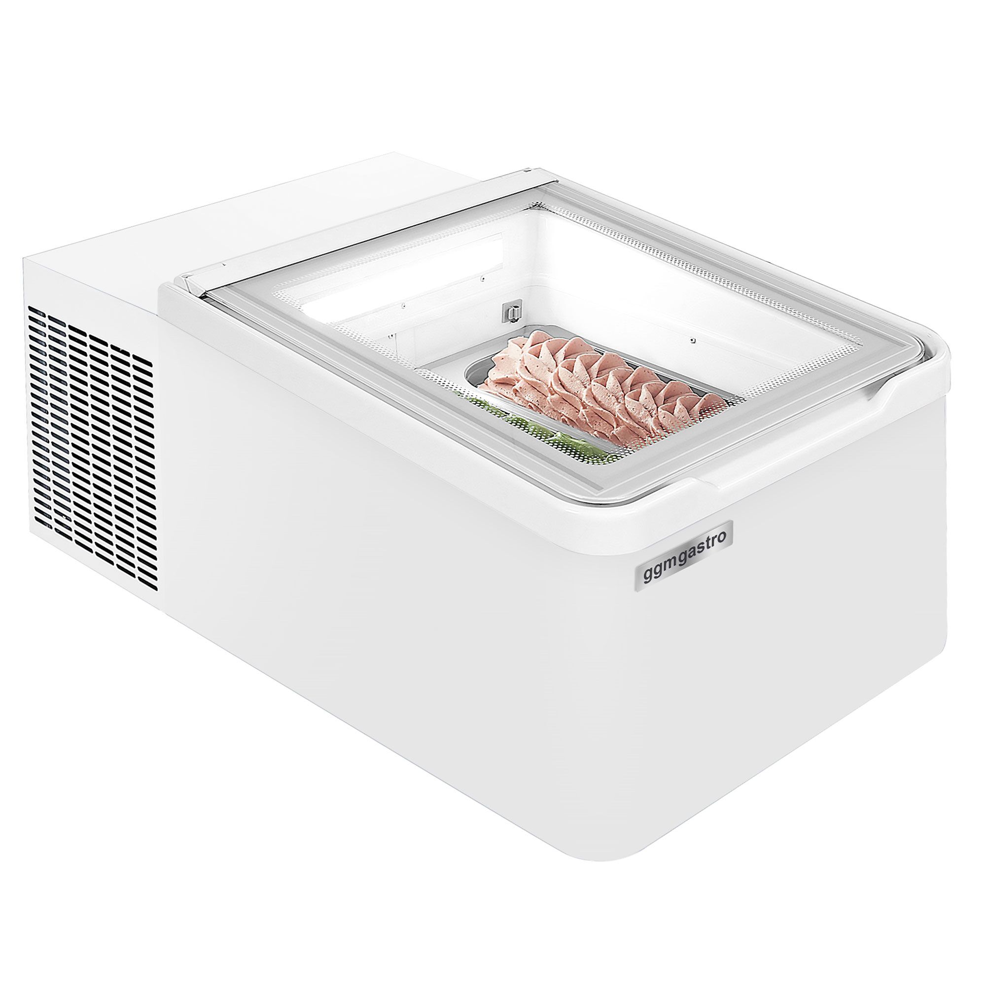 Vitrina de helados de mesa - 465 x 750 mm - Blanco