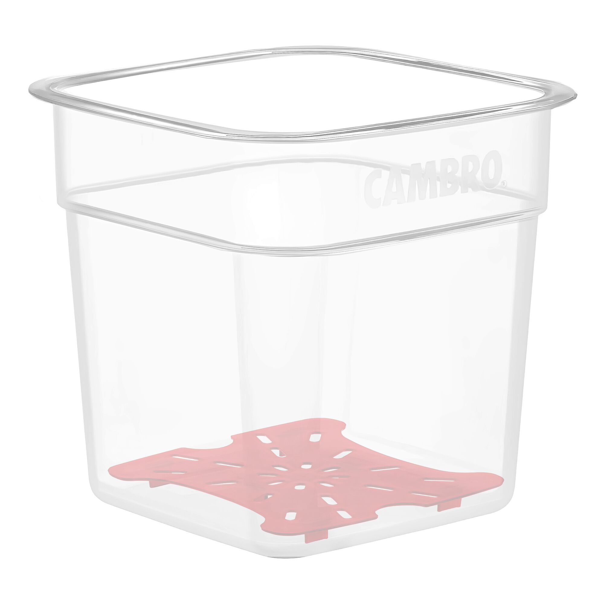 (6 pièces) CAMBRO | Plateau d'égouttage FreshPro - pour 5,7 litres et 7,6 litres - Rouge